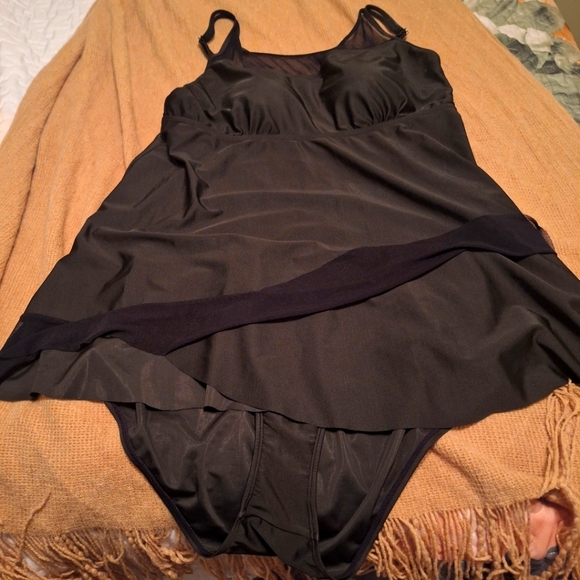 Hannah Nikole Other - Final Price*** Classic Black Swim Chemise 2 Pc Tankini Size 20W
